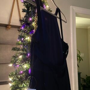 Mardi Gras/Formal 
Floor length midnight navy dress.